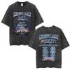 Camisetas Vintage Lavadas Rapper Kendrick Lamar & SZA Grand National Tour 2026 Elas Não São Como Nós Camiseta Gráfica Masculina Hip Hop Tshirt Y2K