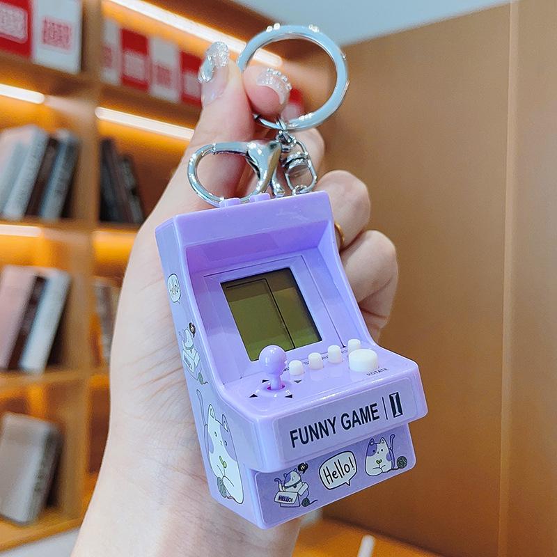 Custom Arcade Joystick Keychain: Tetris Game Decompression Pendant, Ideal Small Gift