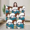 Shin TsukimiKanna Kizuchi Blanket  Travel Office Throw Blanket For Couch Chair Sofa Bed Warm Soft Customized Quality Bedspread