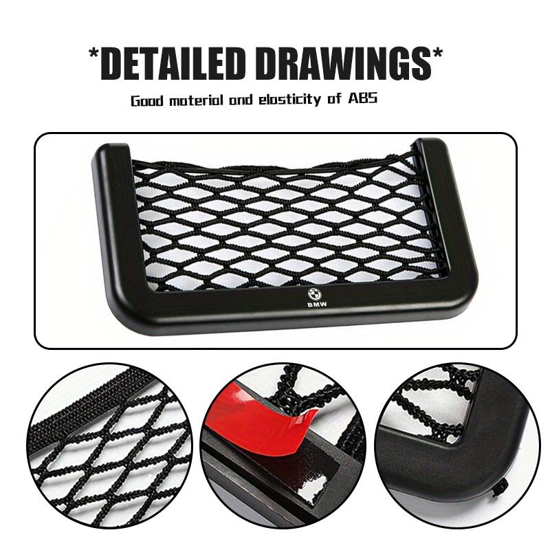 Car Storage Net Pocket Mesh Bag Organizer Elastic Flexible Bag For BMW M Performance E36 E46 E60 E90 E91 E92 E93 F30 F20 pdcr06
