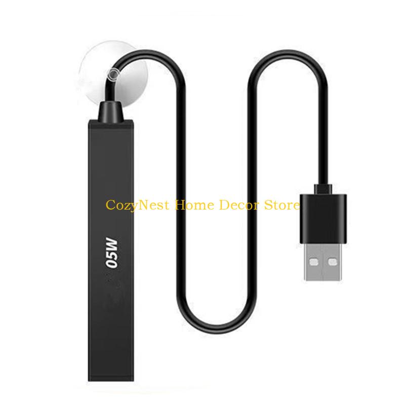 

92MF 10 Вт/5 Вт Мини-нагреватель с USB-зарядкой для аквариумов, универсальный для соленой/пресной воды