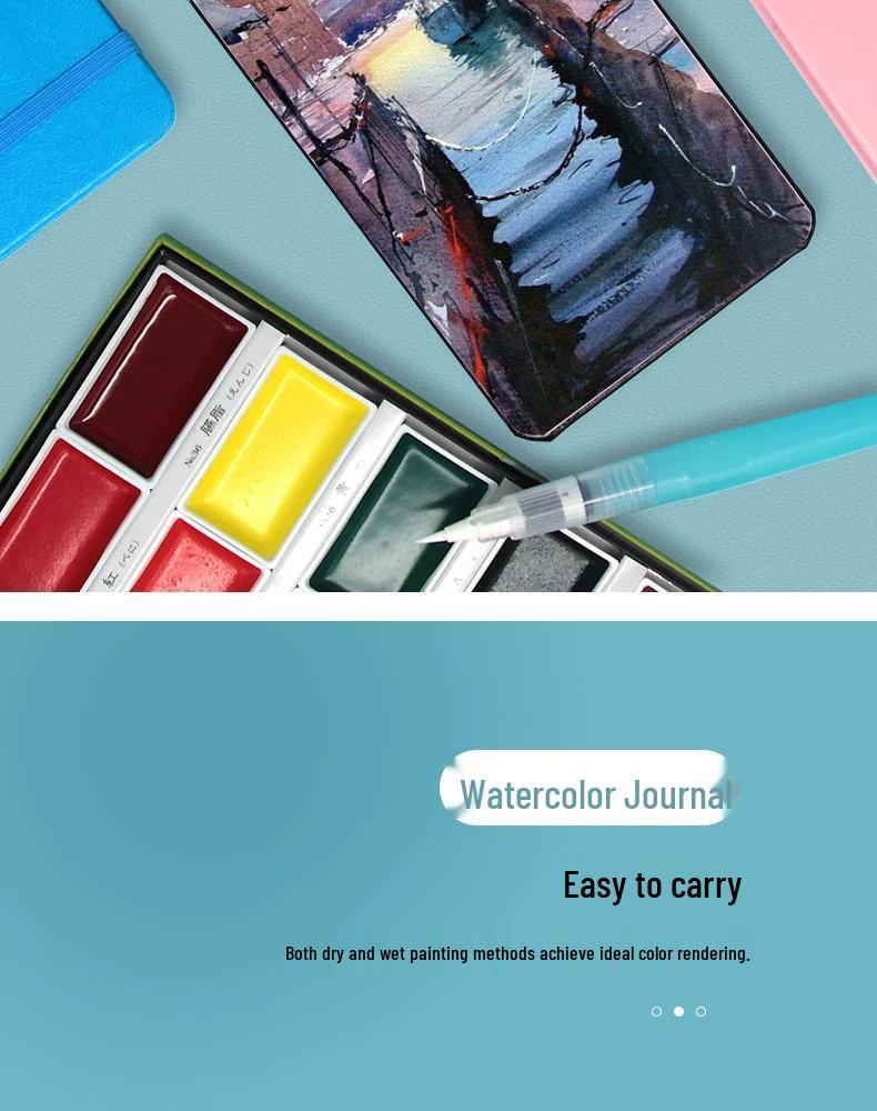 POTENTATE Zunjue A6 Portable Watercolor Sketchbook, 300g Paper