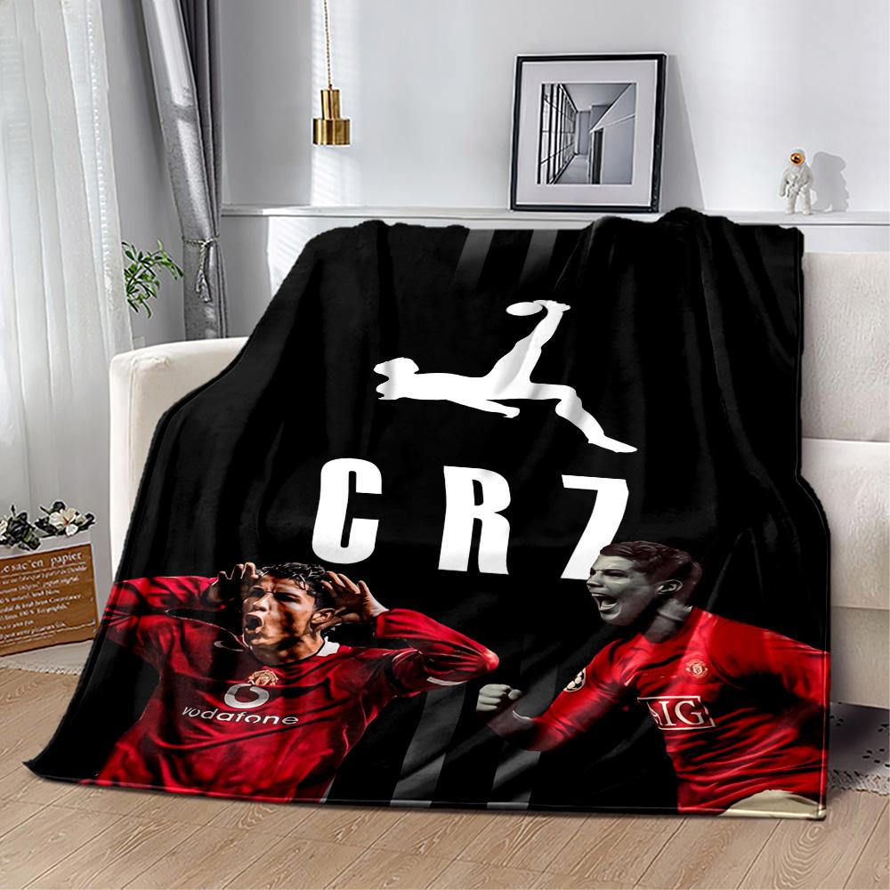 Ronaldo's Crz Football Legends Blanket Ultra-Soft Great for Sofa Livingroom Seaside Four Seasons Universal Modern Gift for Travel Home Birthdays
