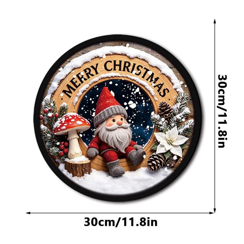 Wooden Christmas LED Hanging Ornament Decor Window Door Tree Festival Display
