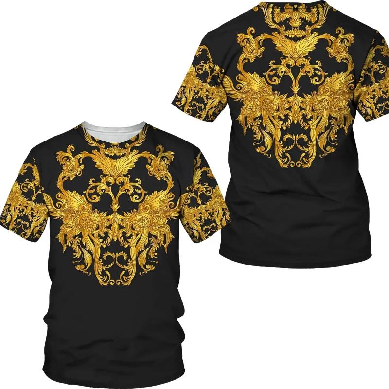 2022 Summer New Lion Head Pattern 3D Printing T-shirt Fashion Men's Street Casual Sports Shirt Men's O-neck Oversized T-shirt