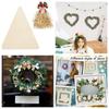1PC Wood Wreath Boards Party Square Christmas Triangular Wedding Circle Home Decor Multiple Options Available