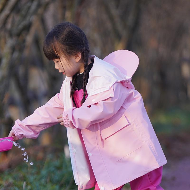 Kids' Waterproof Cape-Style Raincoat: Girls & Boys, Kindergarten Wear, Single-Wear Jacket