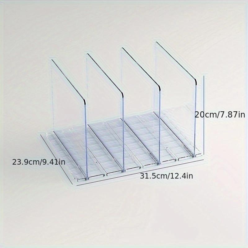 Organizator de separatoare de raft din plastic pentru geantă verticală, cămăși de pulover, în dormitorul cămară