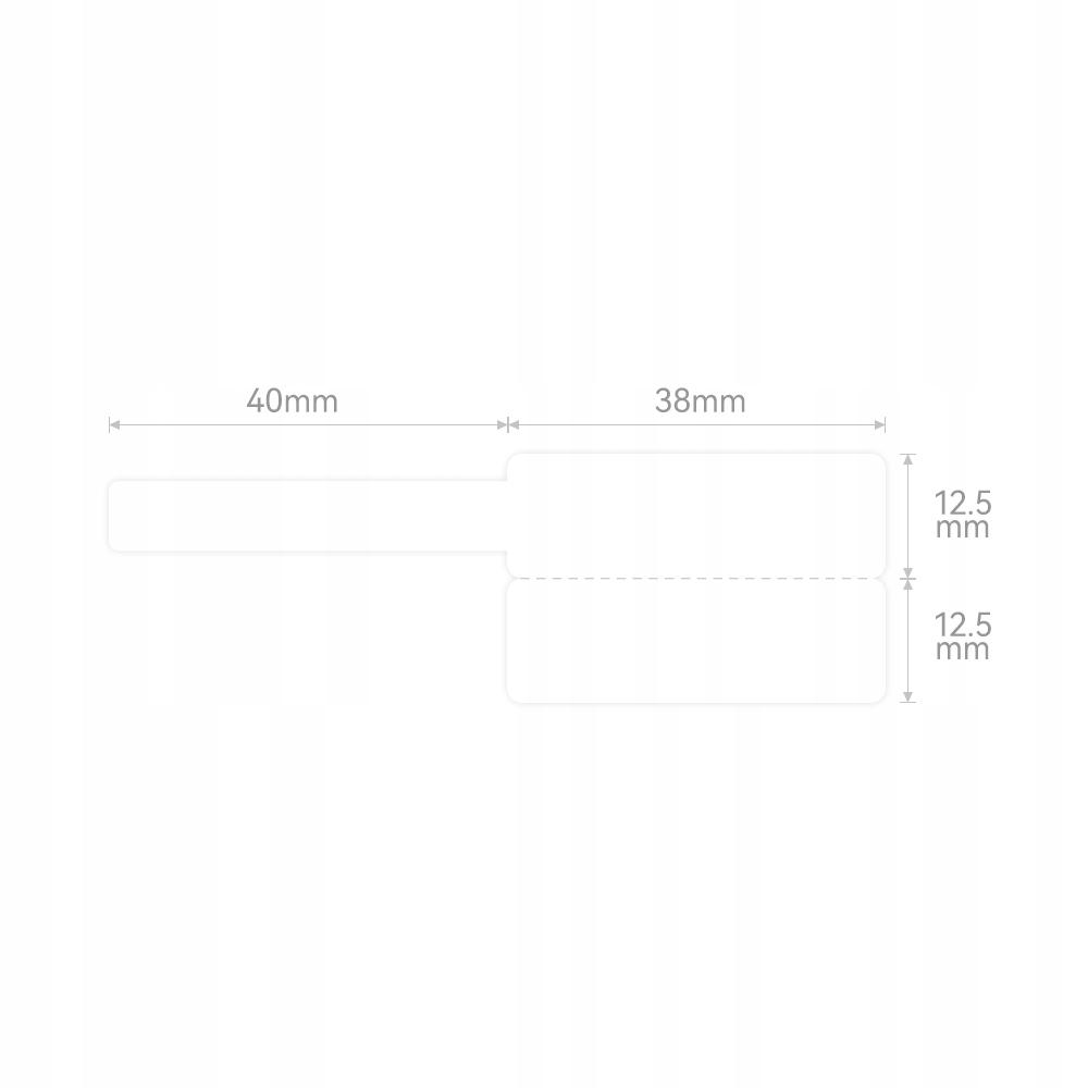 Niimbot Labels Stickers For M2 Printer White For Cables 25X38+40Mm 90X