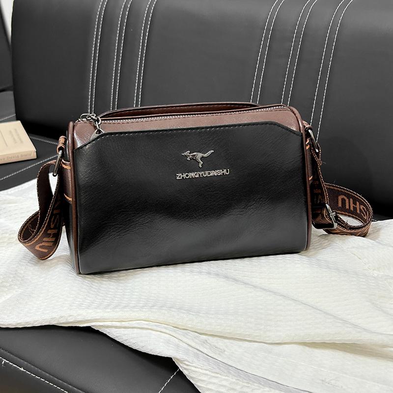 

Женские сумки через плечо, винтажные сумки из искусственной кожи с масляным воском, однотонные маленькие сумки с верхней ручкой, женские дизайнерские сумки