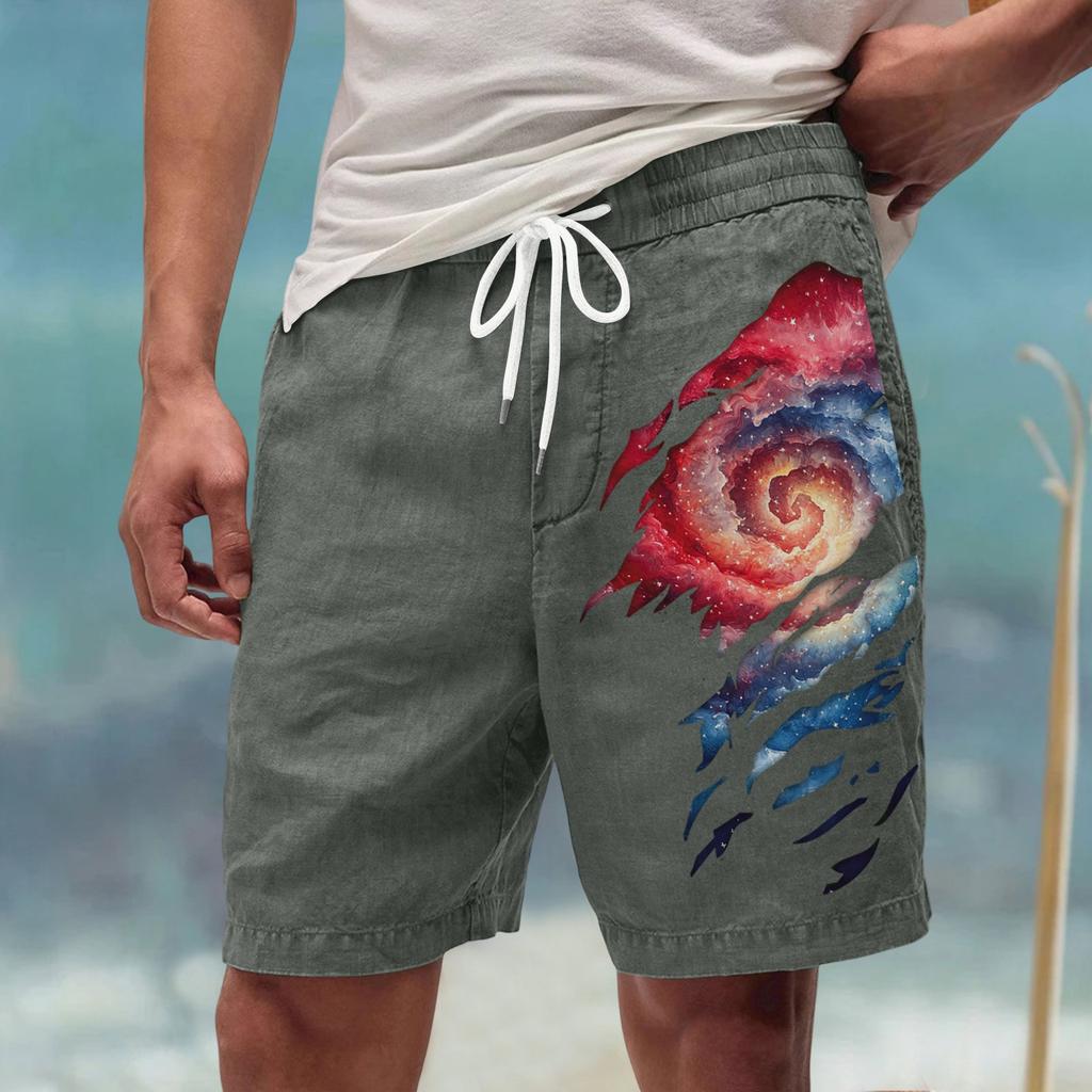 Men's Summer Large Casual Loose Sports Pants Beach Shorts