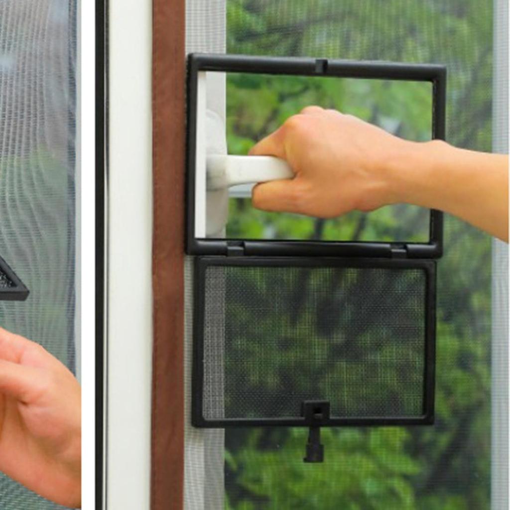 Screen Breathable Home Easy Installation Summer Small Mesh for Living Room Door with Handle Office Dorm Bedroom