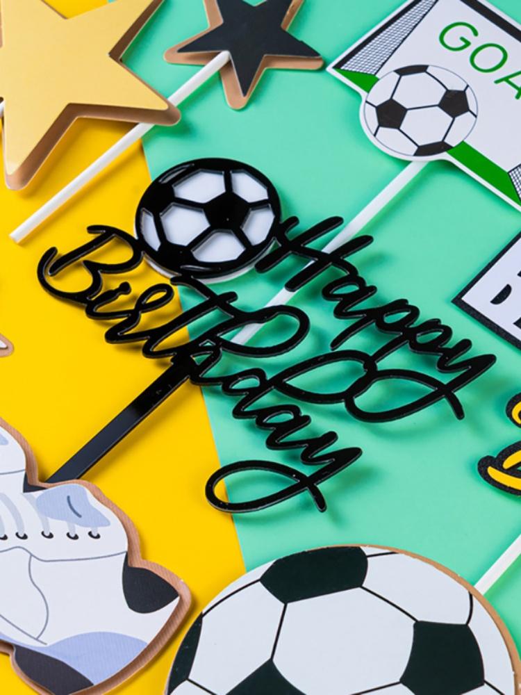 Baby Boy Favor Football Party Cake Topper Decor For Football Ornaments CakeDecor