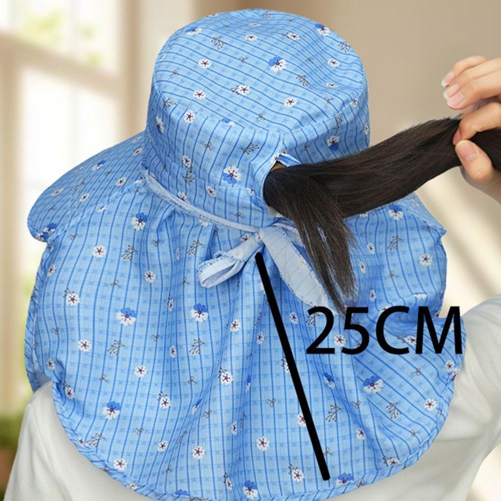Fordable Sun Hat Wide Brim Fisherman Hat Fashion Face Hood Hat  Women