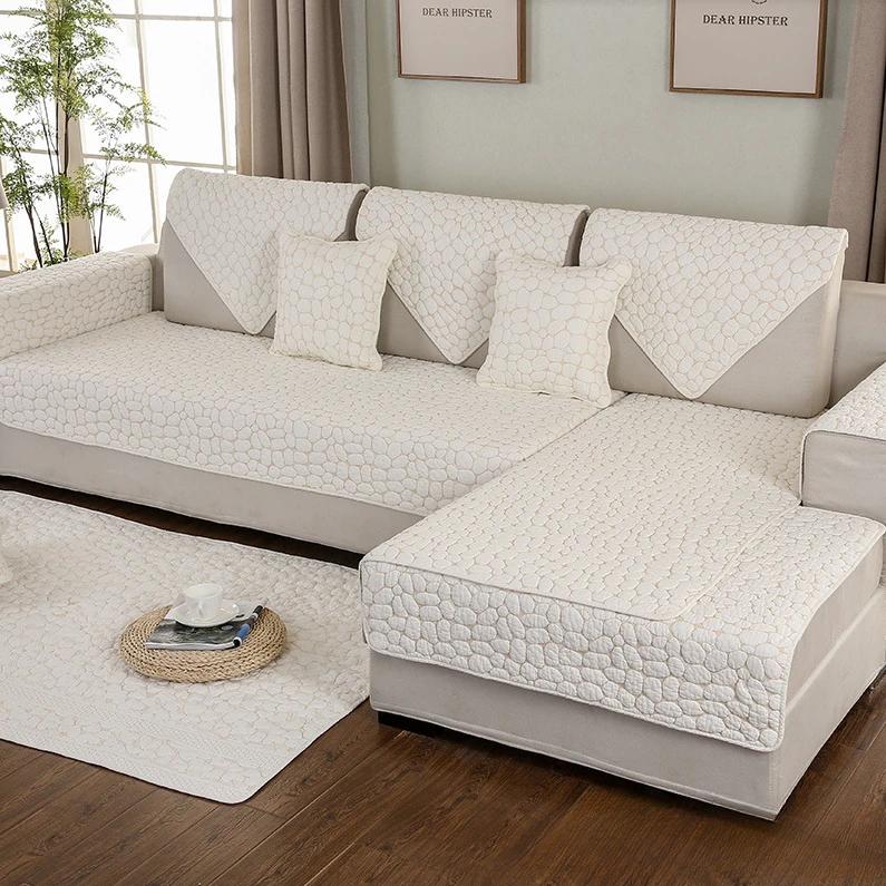 

Чехол на диван Мягкое полотенце Чехол на подушку дивана Чехлы на диваны для гостиной Нескользящий Угловой диван Подушка для сиденья Чехлы на стулья 90x240cm 1 pcs