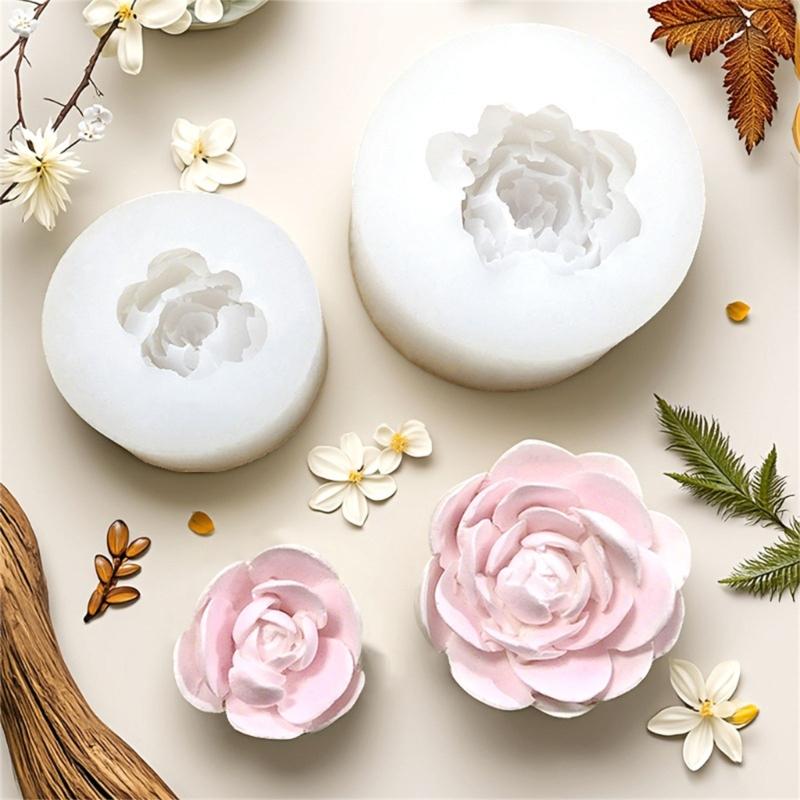 Floral Silicone Molds for Epoxy Resin Making Candle Soap Heat Resistant Easy Demolding Flower Shape Silicone Mould