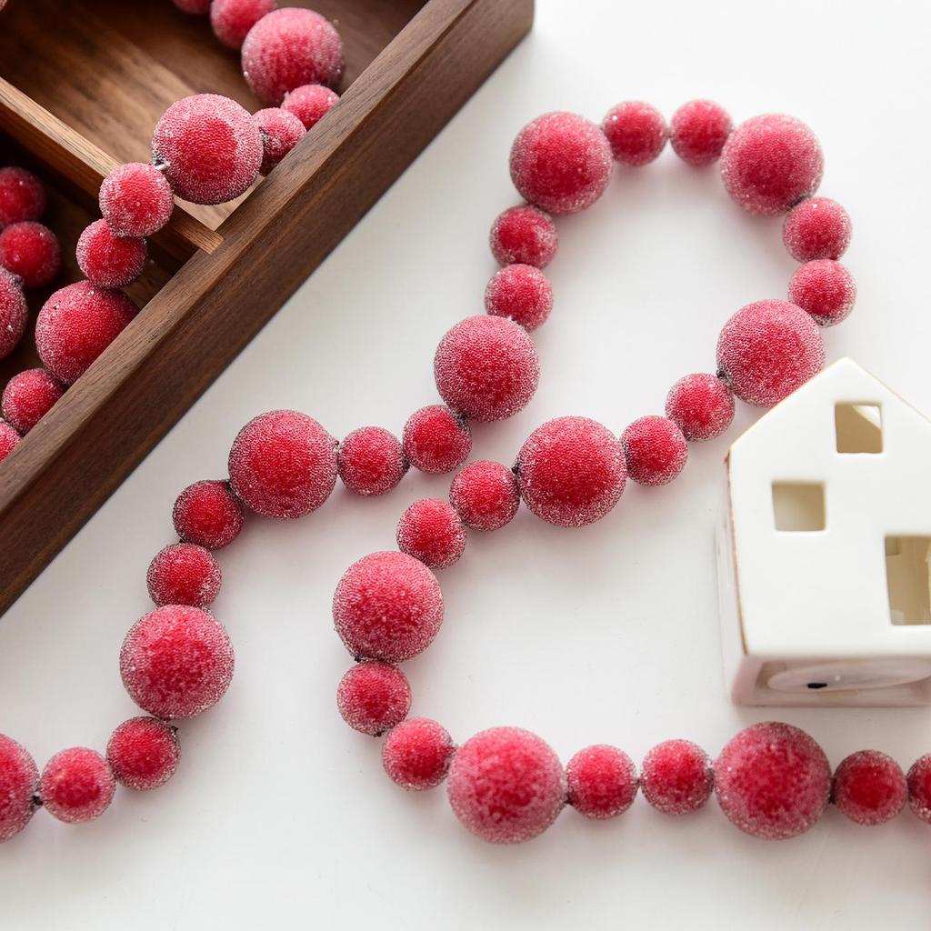 NUCHI Red Berry Christmas Tree Decoration Garland