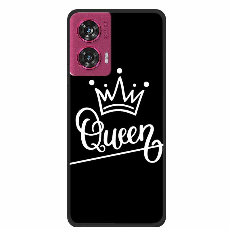 MOTO EDGE 50 Fusion Simple Letter TPU Soft Case: Personalized Color Design