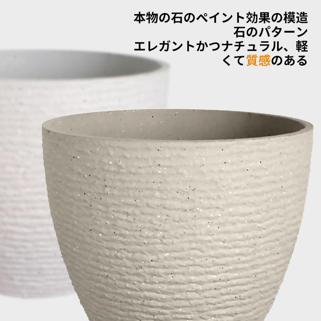 DADAGUAI Planter for Houseplants with Medium Flower Pot Stylish with Drainage for Indoor and Outdoor Round Flower Plastic Saucer, Size, Thickened,