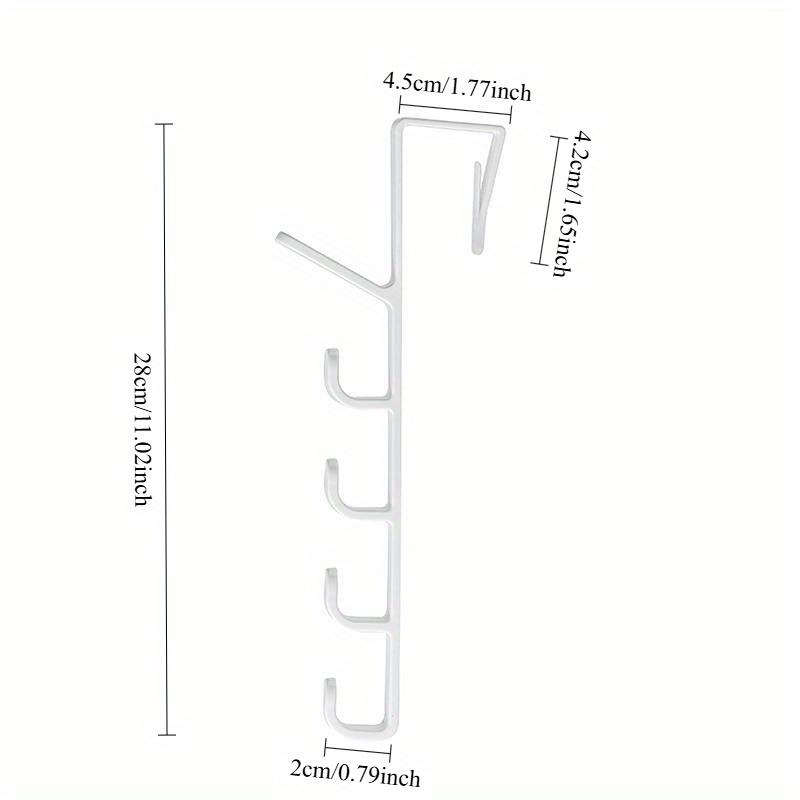 The Door Hooks, Sturdy Door Hanger, Towel Rack Towel Hooks for Bathroom, Versatile Over-the-Door Hanger Clothes & Bag Organizer