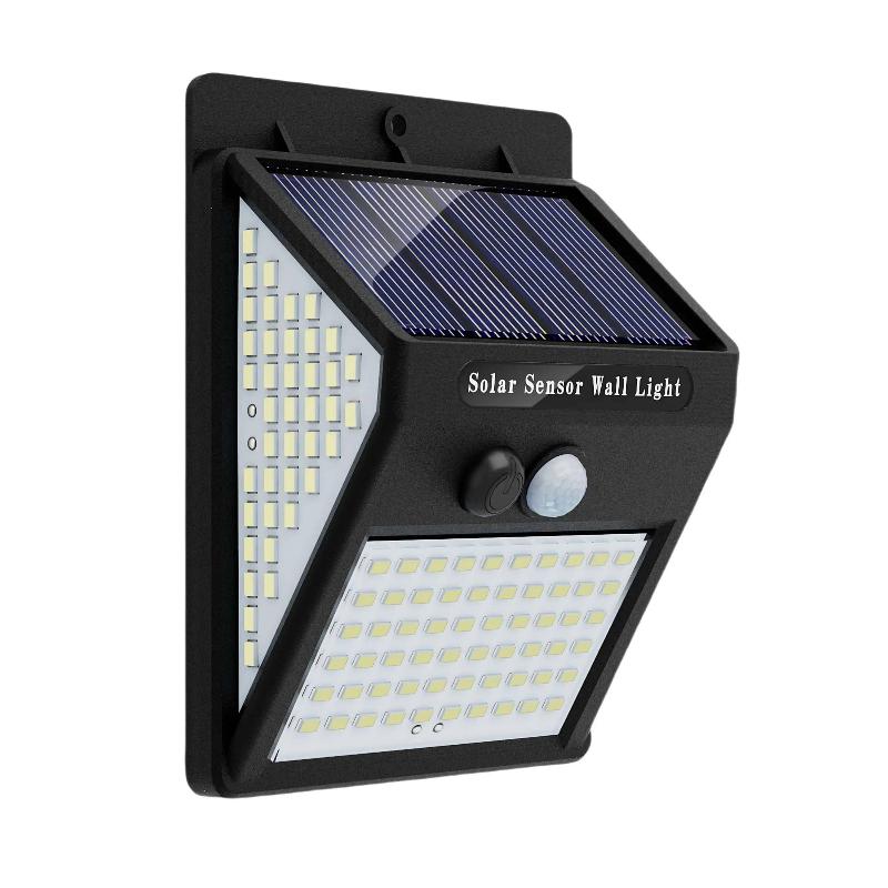 140Led Solar Security Lights Outdoor, Solar Motion Sensor Lights 270ºWide Angle Waterproof Solar Powered Durable Wall Lights Out
