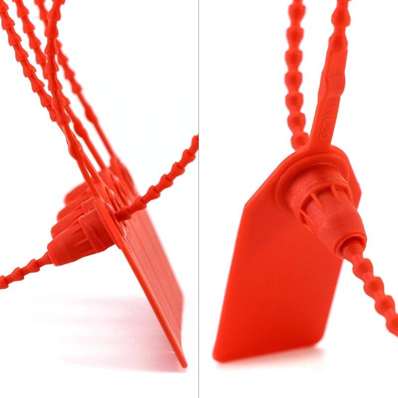 100 Stück Kunststoff Selbstverriegelnde Manipulationssichere Siegel Krawatten Beschilderung (250mm/10" Länge)