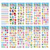 12 Sheets/Pack Kids Stickers Toy Creative Cute Seabed Animals Fishes PVC Sticker for DIY Scrapbooking Diary Phone Stickers