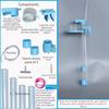 Adjustable Lenght Aquarium Fish Poop Cleaner Filter Detachable Poop Cleaner
