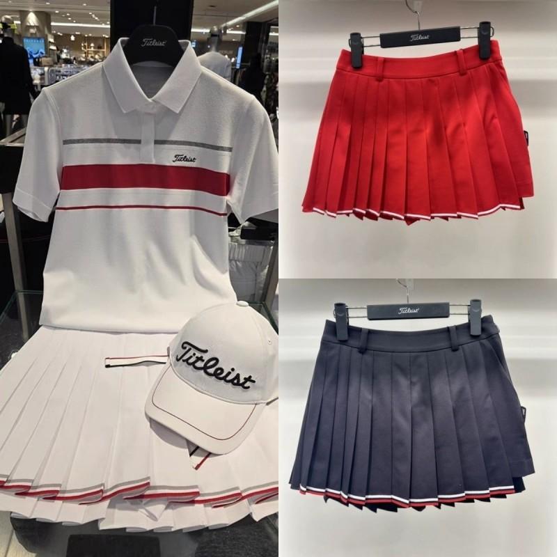 Breathable Quick-dry Cycling Skirt Womens Anti-chafe Pleated Casual Golf Sports Wear