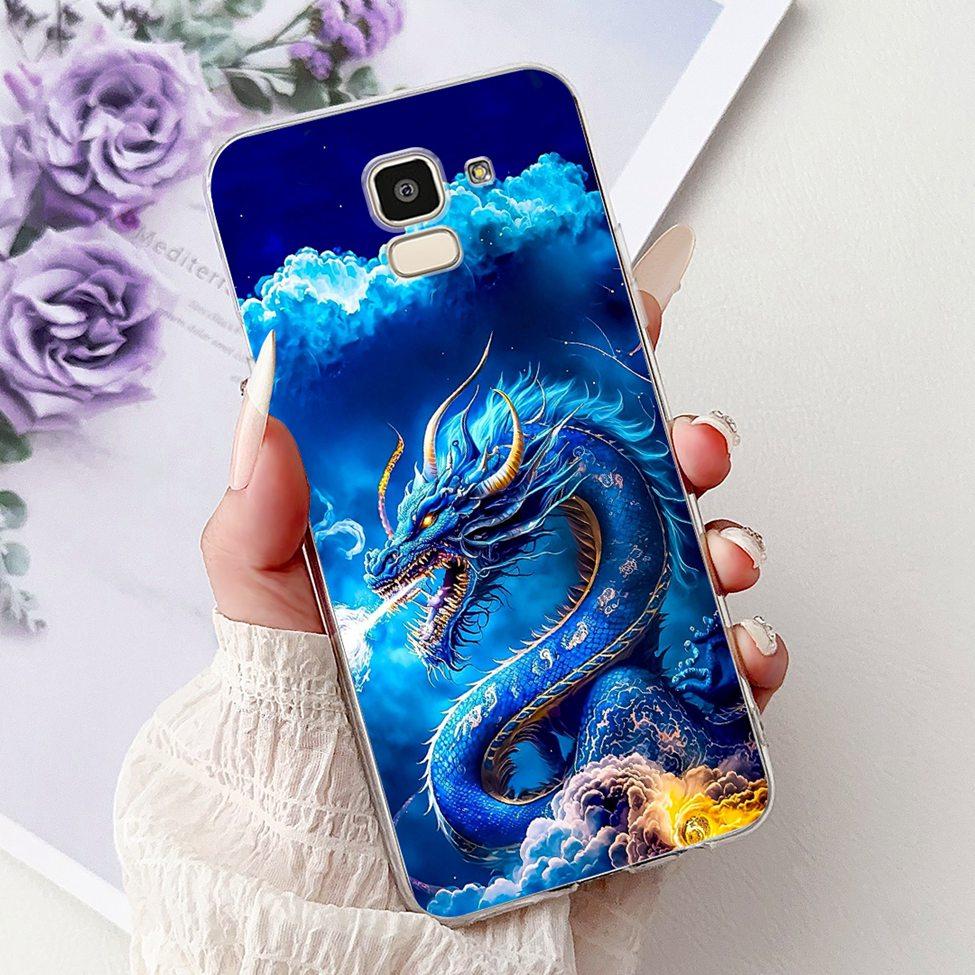 Clear For Samsung J6 2018 Case SM-J600F Cute Fashion Funny Painted Back Cover For Samsung Galaxy J6 2018 Phone Case J600G J600FN