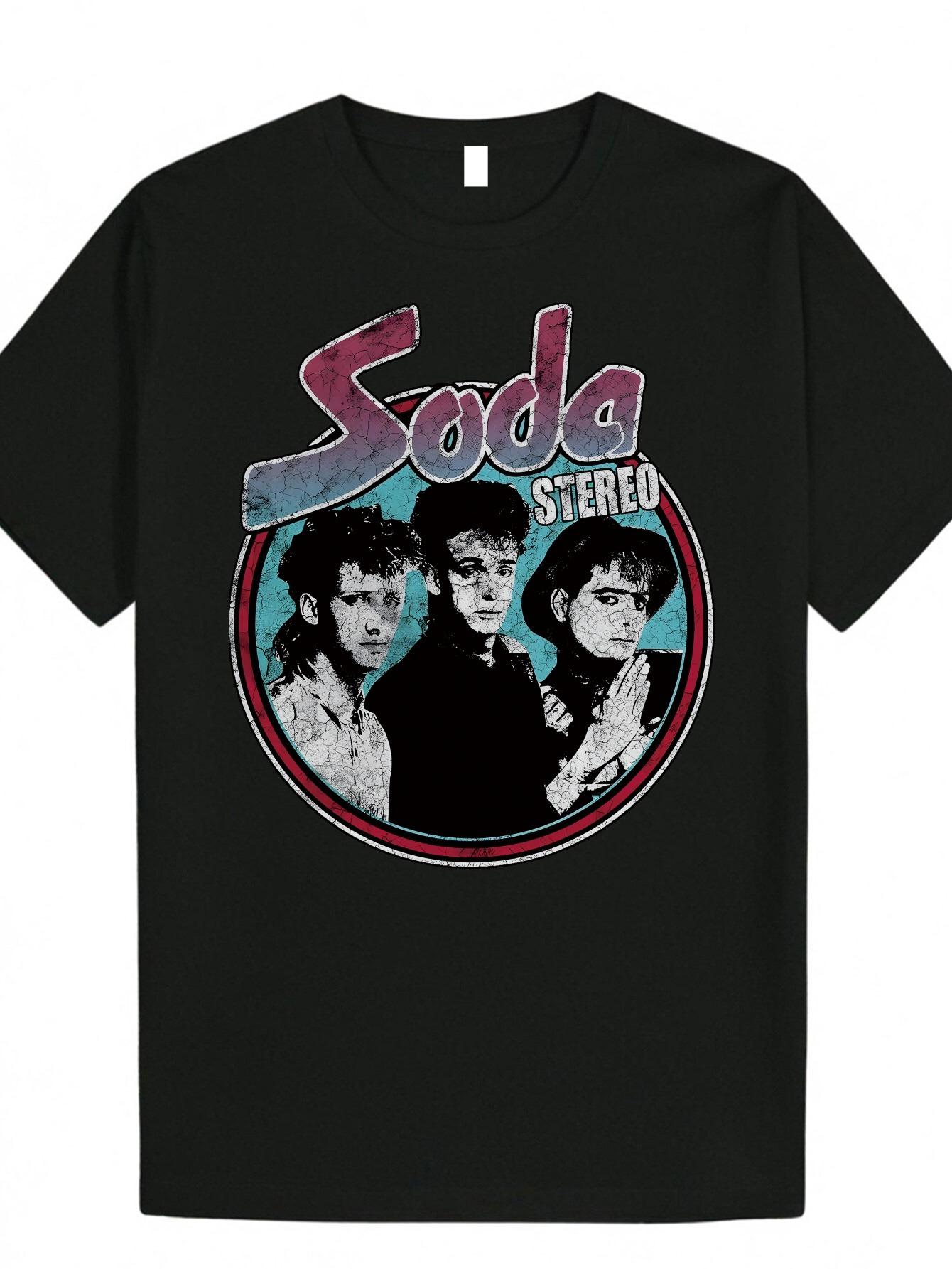 

Retro Band Printed T-Shirt Men s Fashion Casual Wear Short Sleeve Loose Comfort T-Shirt Daily Men s Clothing 4XL