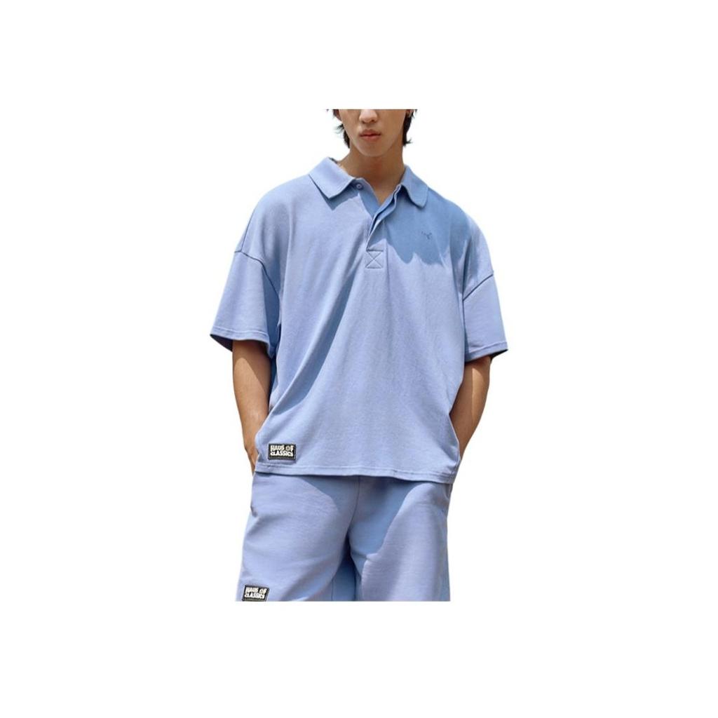 Puma Select Classics Haus Casual Minimalist Short Sleeve Dopamine Polo Shirt Unisex Polo Shirts Lavender 631557-47