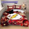 3pcs Flash Superhero Cover Set,Soft Comfortable Duvet Cover,Guest Room (1*Duvet Cover + 2*Pillowcases, Without Core) Yy251024164