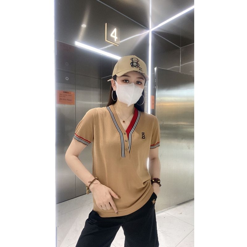 

Футболка с V-образным вырезом, облегающая, стройнящая, повседневная, легко сочетается, топ из ледяного шелка CAMEL L