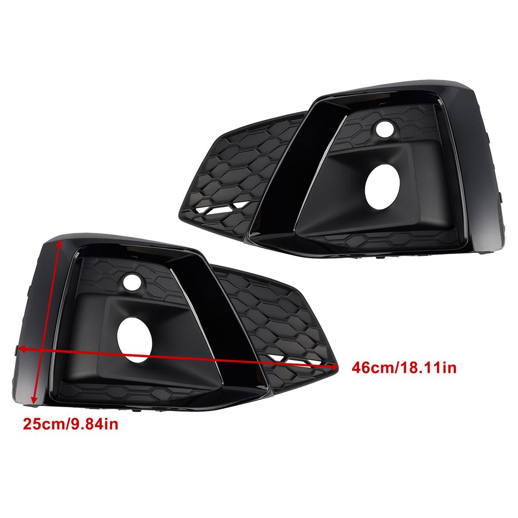 2PCS Front Bumper Fog Light Cover Grille 8W6807682T3Q7 Fit A5 S5 2020-2023