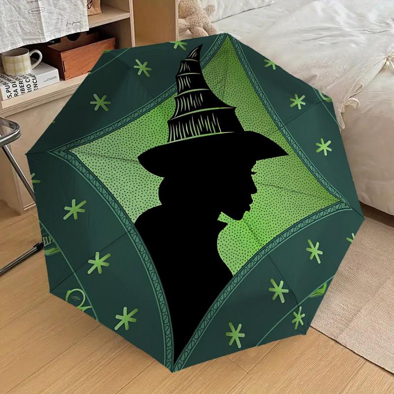 

1pc Wicked Automatic Folding Umbrella, Portable Collapsible Design, Casual Outdoor Accessory, 060