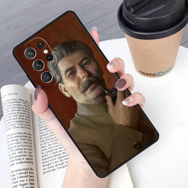 Russian Commander Stalin phone case Cover For Samsung Galaxy S24 S25 Ultra S21 S22 Ultra S10E Note 10 Plus Note 20 FE S23