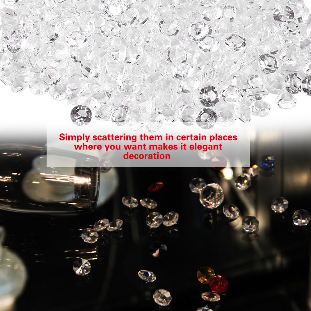 Transparente Acrylperlen Hochzeitsfeier DIY Ornament Schöne Accessoires Dekor(6mm 2000 Stück)