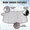 Car Cover Windshield Waterproof Sun Shade UV Protector All-seasons Universal Car Cover for Auto SUV Protects from UV Rays Snow/Ice Dust