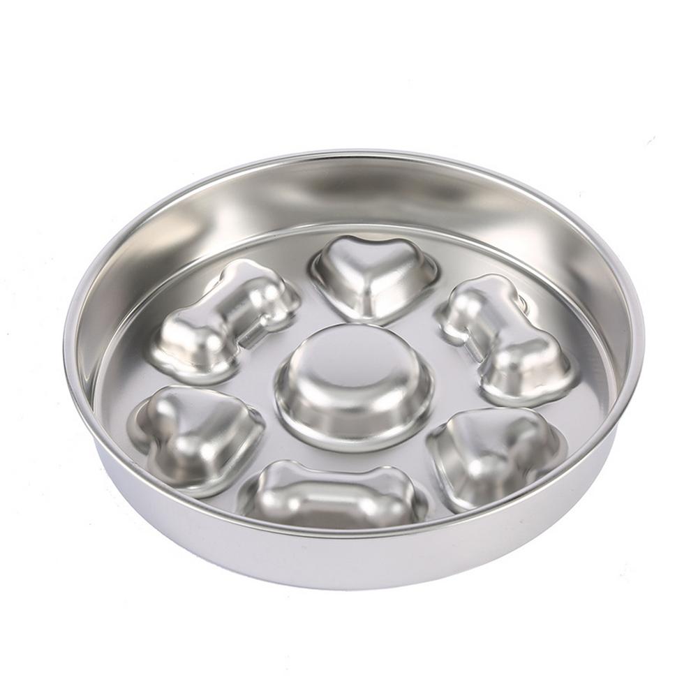 Stainless Steel Slow Feeder Dog Bowl Slow Feed Bowl Pet Stainless Steel Slow Feed Bowl For Dogs Or Cats Slows Down Pets Eating
