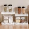 Transparent Seasoning Box Plastic Condiment Storage Container Sealed Seasoning Tank  Household