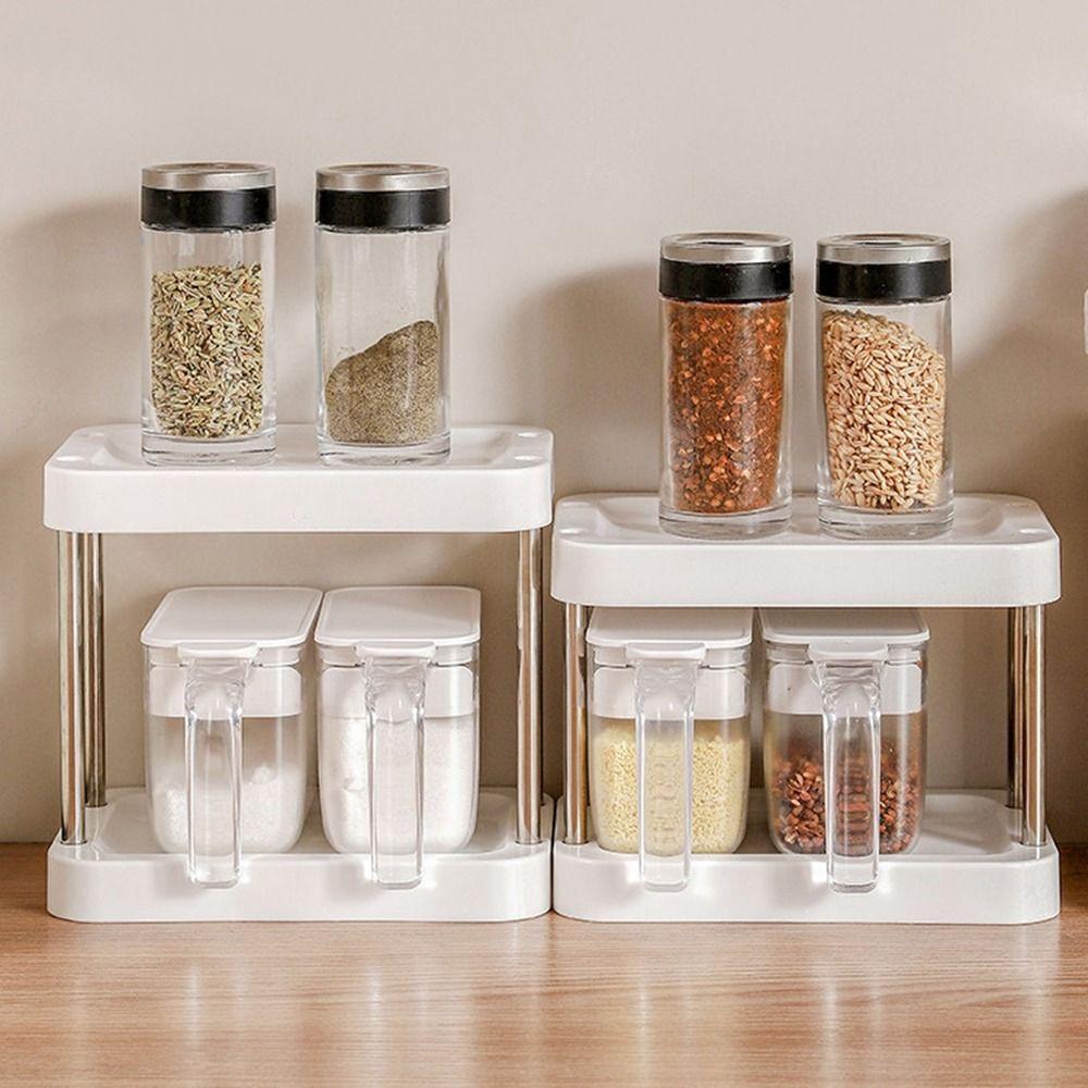 Transparent Seasoning Box Plastic Condiment Storage Container Sealed Seasoning Tank  Household