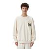 MLB Base Logo Sweatshirts Unisex White Crew Neck Moderate Regular 31MTE2041-50I