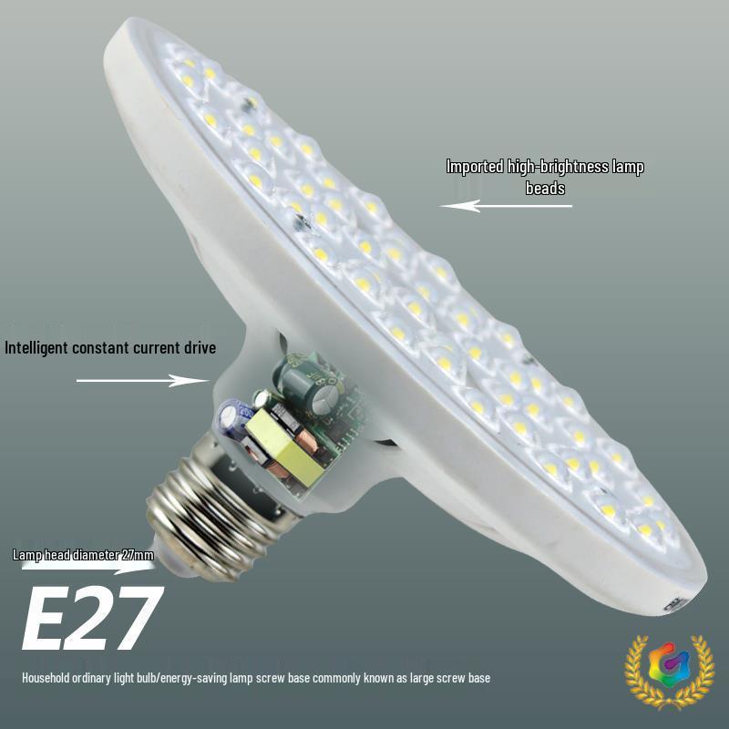 

Світлодіодна UFO-лампа E27 з лінзою - Надяскраве енергозберігаюче світло для складів та магазинів Super Bright Lens 18W (Diameter 11CM)