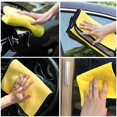 Car Towel Car Cleaning Drying Cloth Home Microfiber Car Wash Towel Thickened Towel Automobile Motorcycle 60x30cm