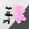 Cartoon Halloween Fondant Chocolate Mold Cake Decorating Tools Skull Bat Tombstone Baking Silicone Mold Easy to Clean