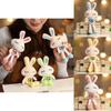 Adorable Plush Bunny Toy Mini Rabbit Doll Soft Stuffed Animal For Wedding Toss