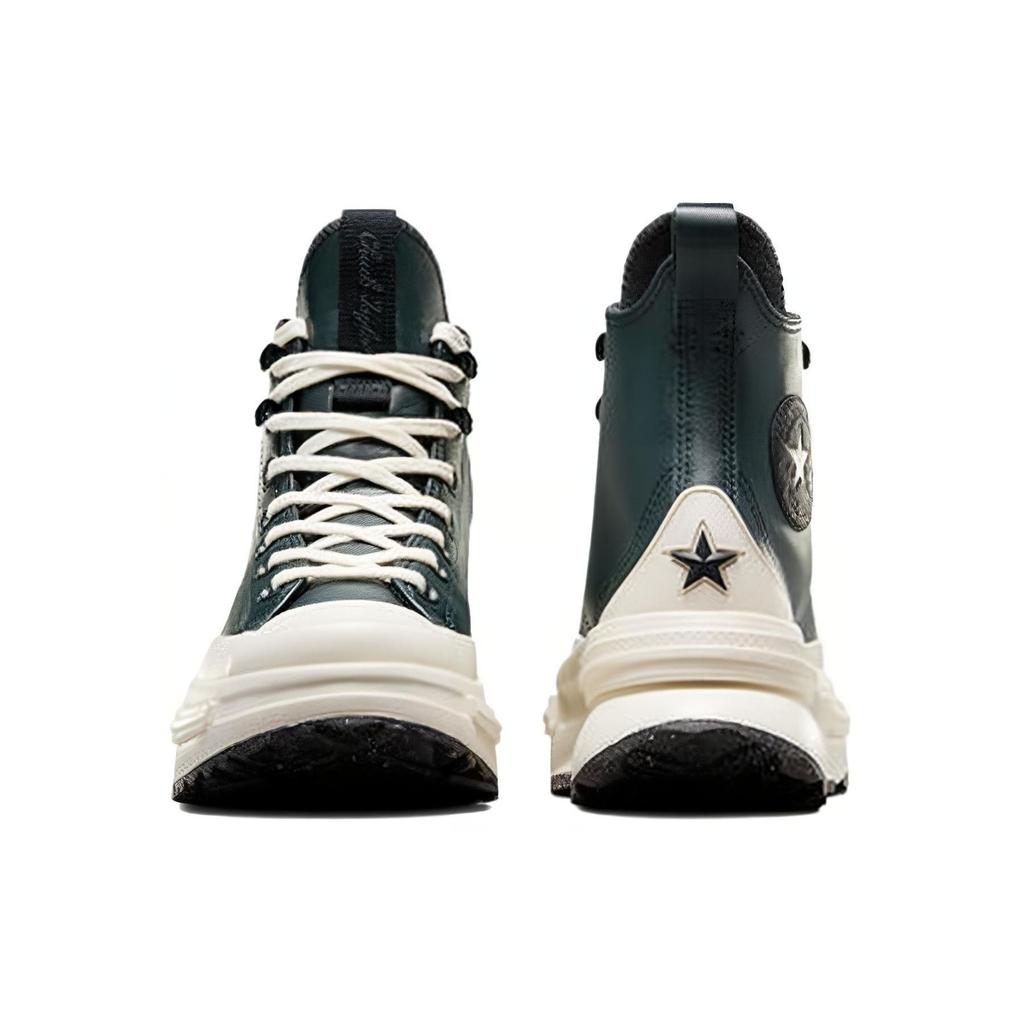 Converse Run Star Legacy Kůže Pohodlné Vysoké Ležérní Boty Unisex Tenisky Zelené A07940C
