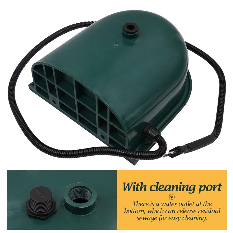 Adăpător electric cu încălzire 220V pentru vaci, cu plutitor, jgheab cu apă pentru cal, capră, câine, castron cu apă, accesorii, adăpător pentru oi, câine, animal de companie, vite