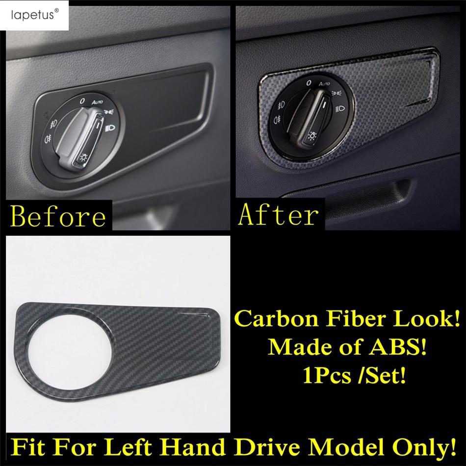 Gear Shifter Head AC Air Window Lift Read Light Cover Trim For VW Volkswagen Atlas / Teramont 2017- Carbon Fiber Accessories